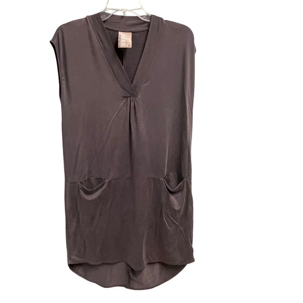 Dolan Lola Cocoon Dress Gray Size XS Pockets Anthropologie Cupro Soft Stretchy